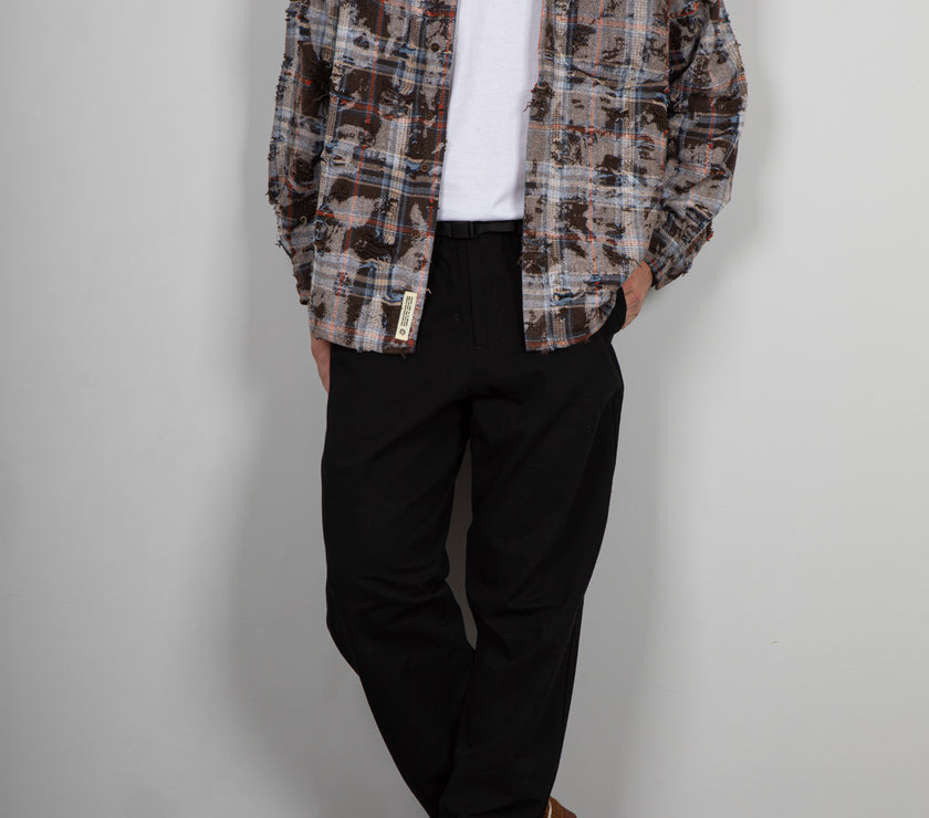 Camicia Destroyed WOODBIRD-2536-719