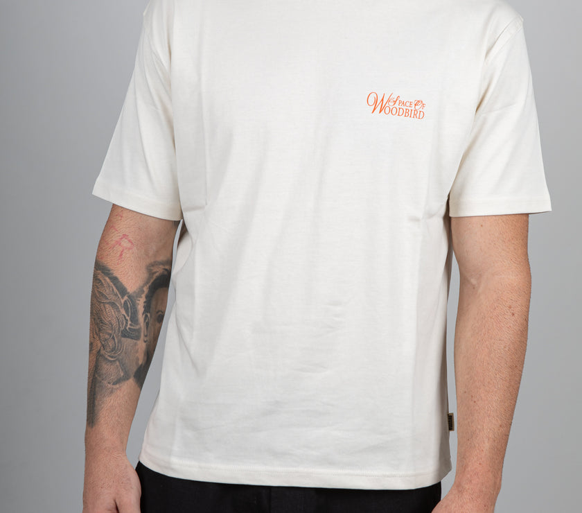 T-Shirt WOODBIRD-BIANCO SPORCO 2536-407