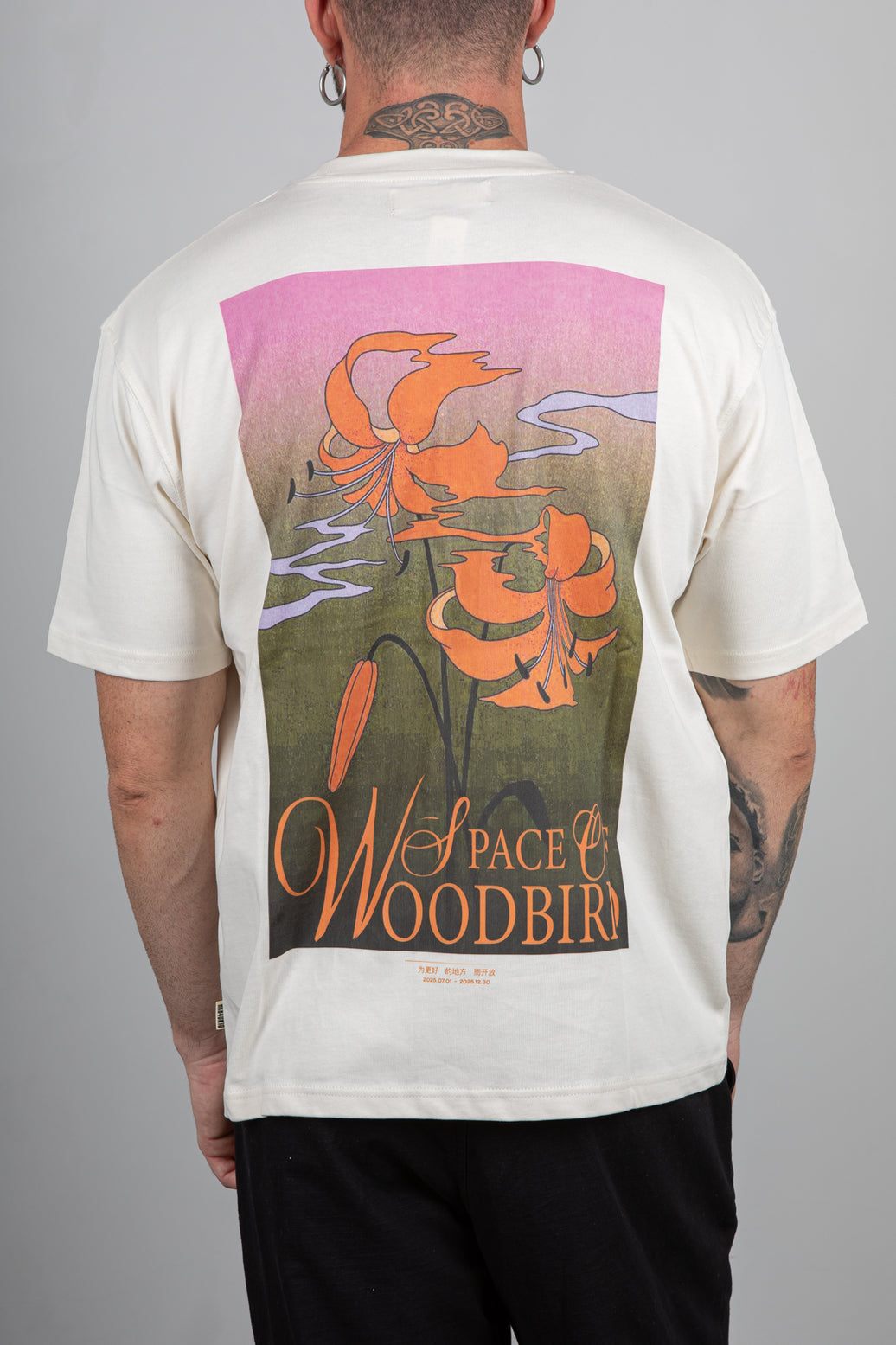 T-Shirt WOODBIRD-BIANCO SPORCO 2536-407