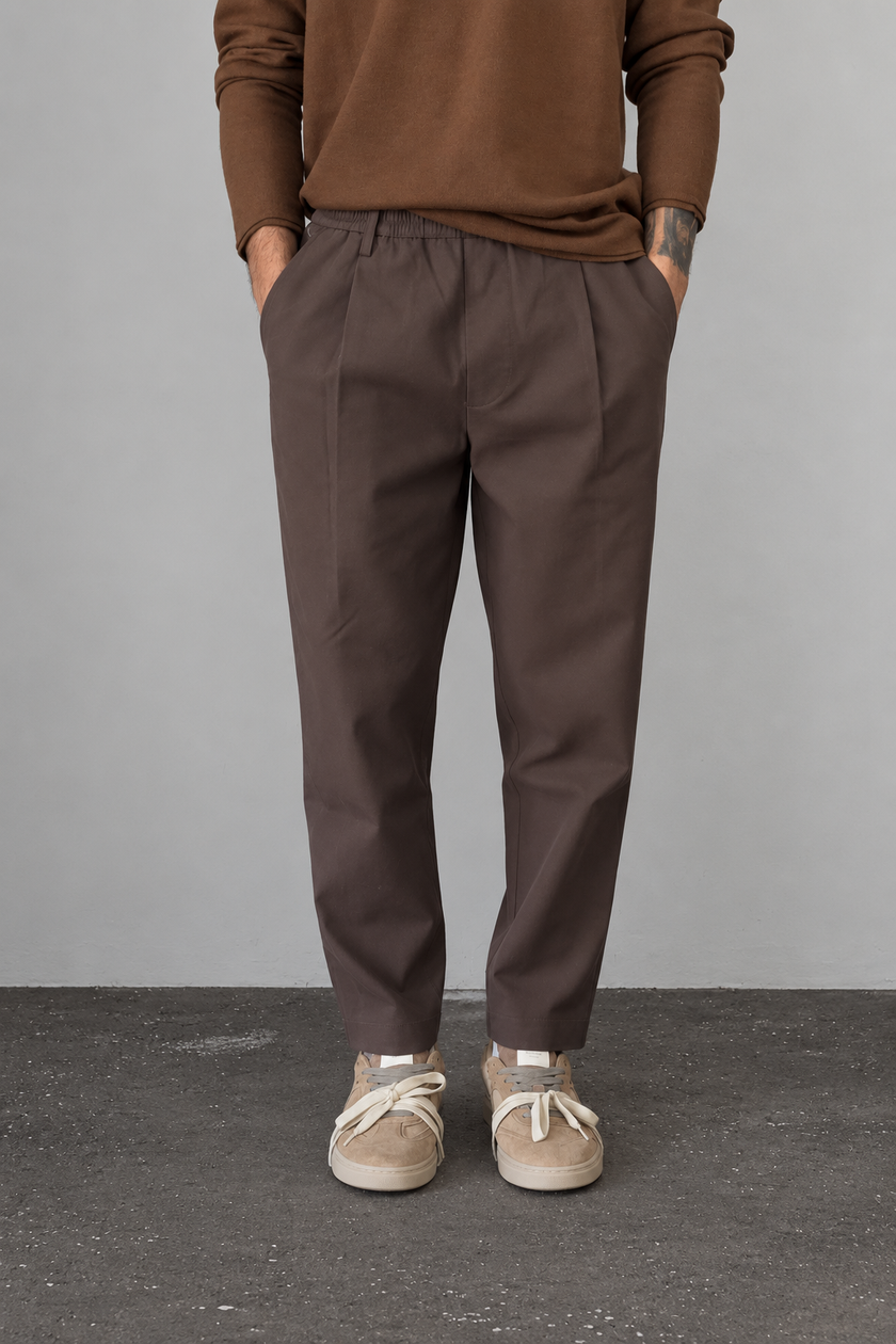 Pantalone  WOODEN - OSAKA W7668 MORO