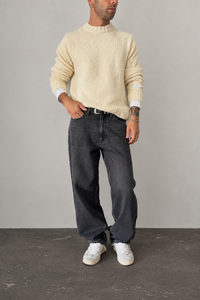 Jeans baloon fit DR DENIM -OMAR BARREL DARK GREY USED