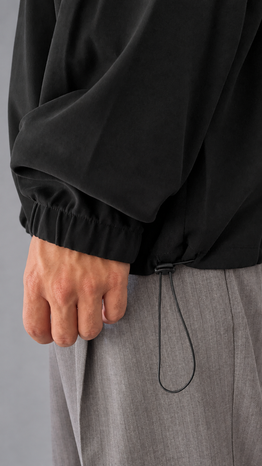 Anorak in jersey WOODEN - OHIO NERO
