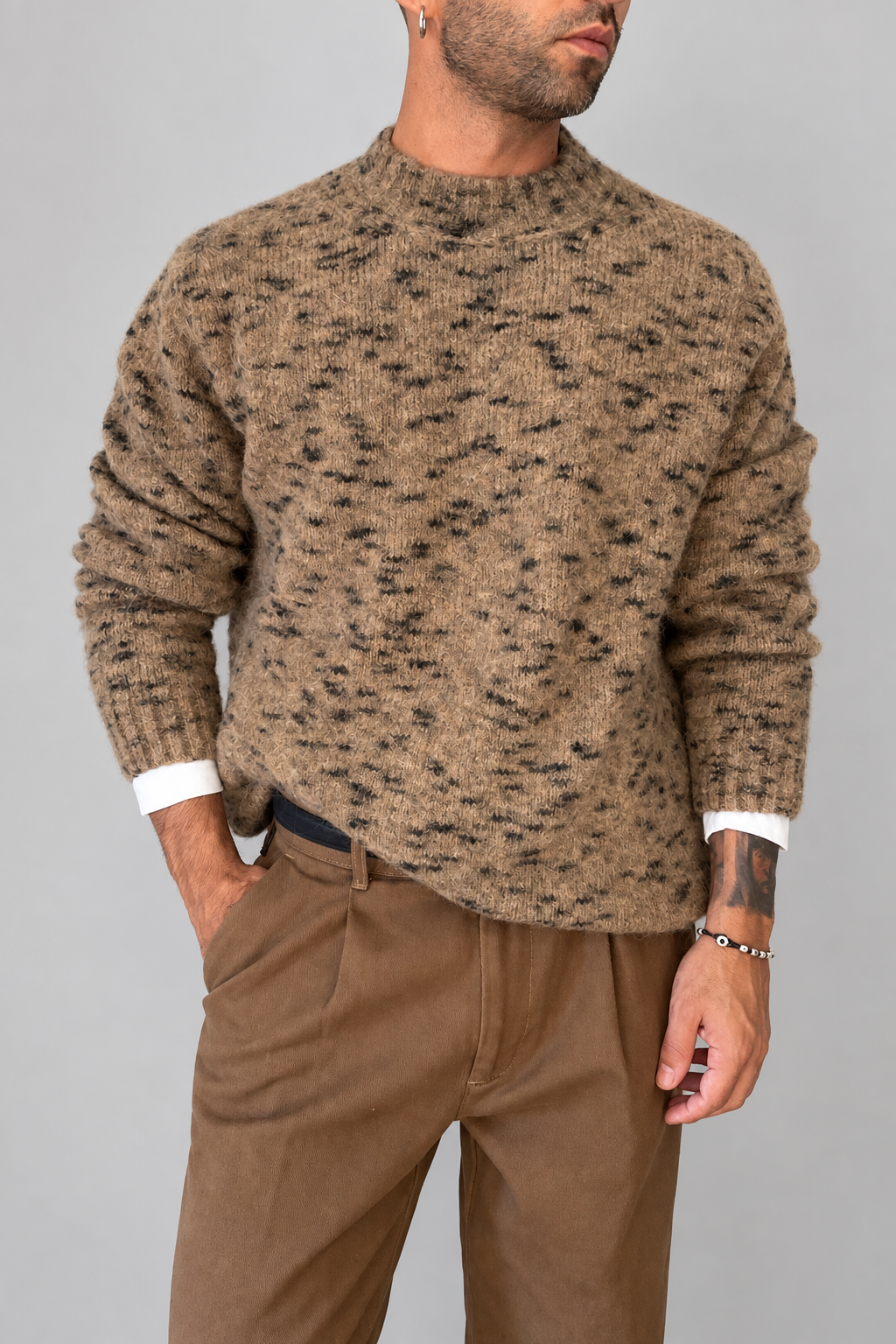 Maglione jacquard S001 - KEVIN82 CIGAR