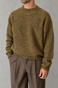 Maglione bouclé WOODBIRD - 2536-808 DARK OLIVE