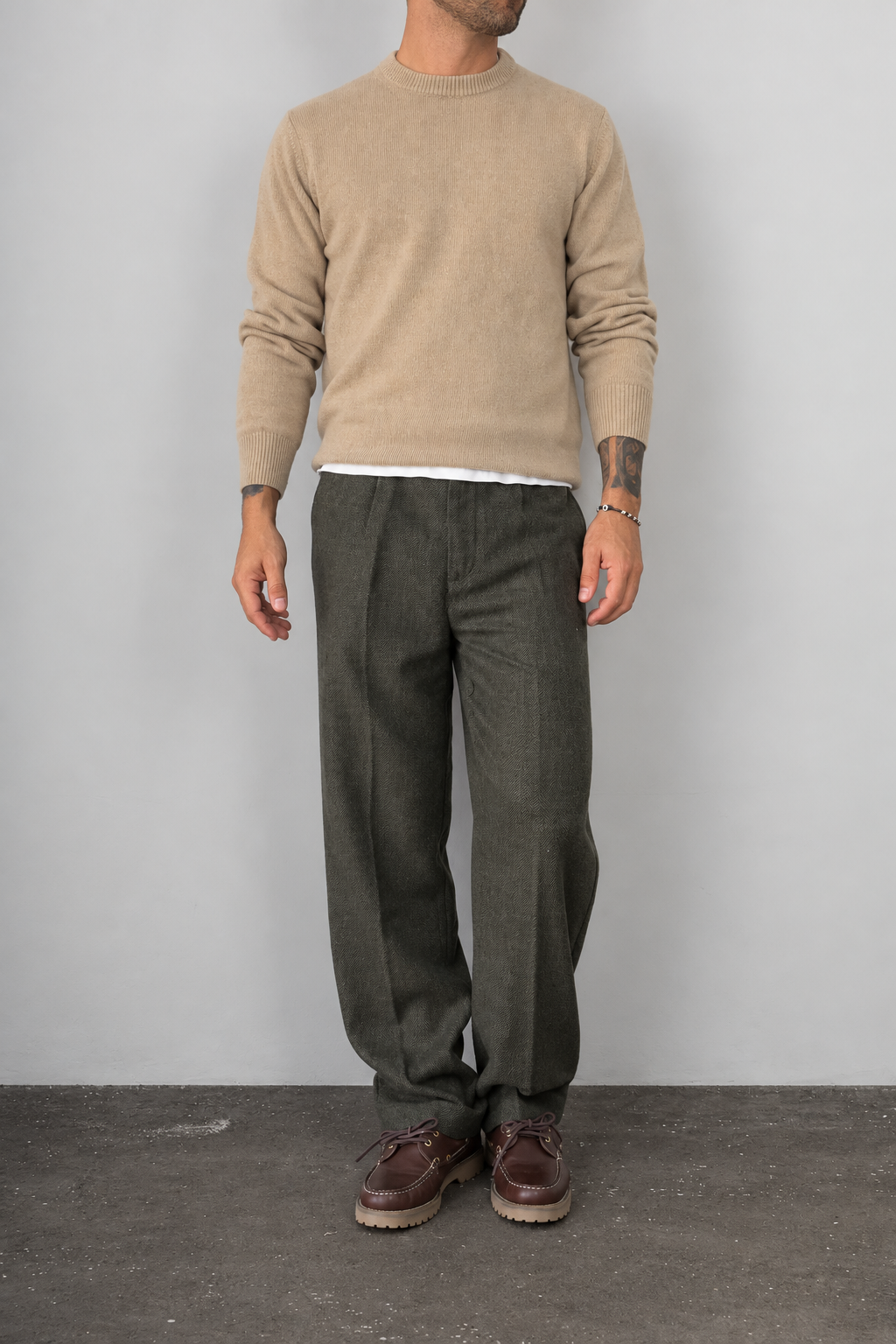 Maglione misto cashmere TELAMIRA - STM100 CAMMELLO