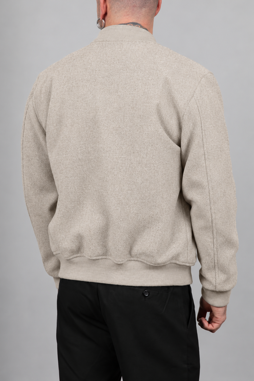 Bomber in panno TELAMIRA - TE2542 CREMA