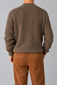 Maglione girocollo HAMAKI-OH - 3223H CAMEL