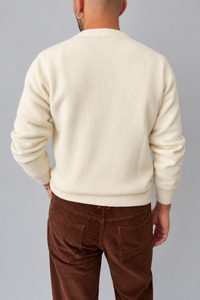 Maglione misto cashmere TELAMIRA - STM100 PANNA