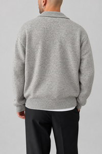 Polo 1/2 zip WOODBIRD - 2636-803 GRIGIO