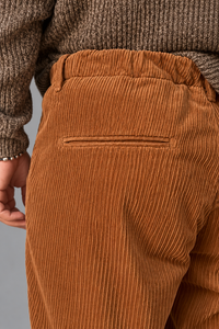 Pantalone palazzo velluto rocciatore SQUAD2 - BARRA CARAMEL