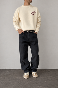 Jeans gessato DR DENIM - OMAR BARREL WASHED BLACK