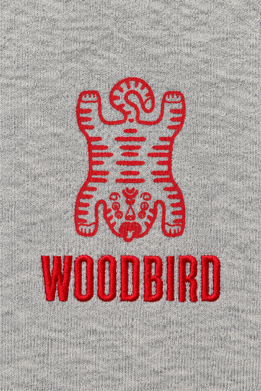 Felpa tiger WOODBIRD - 2636-600 GRIGIA