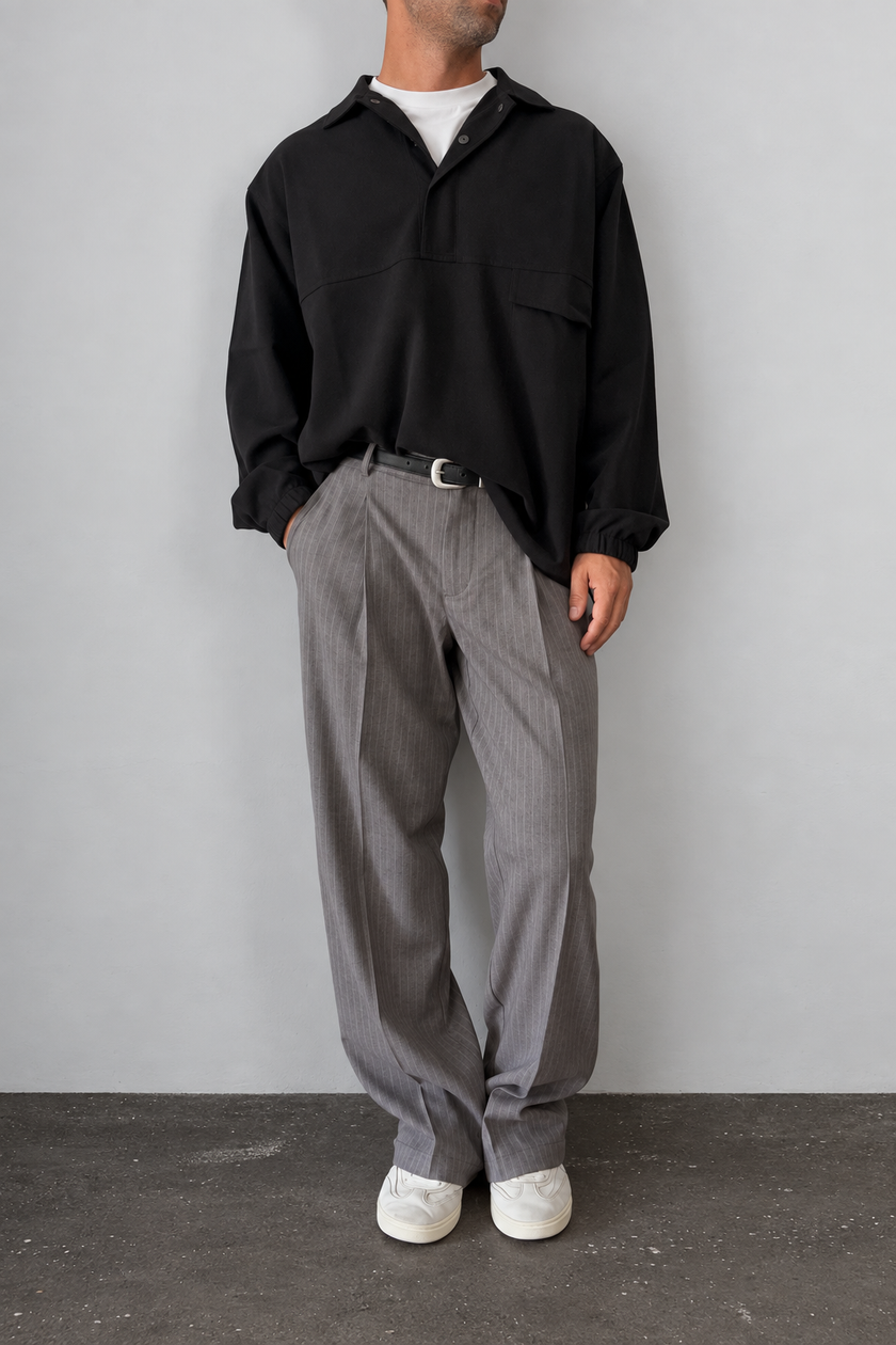 Anorak in jersey WOODEN - OHIO NERO