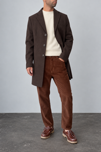 Cappotto monopetto GIANNI LUPO - GL7035H GRIGIO MARRONE