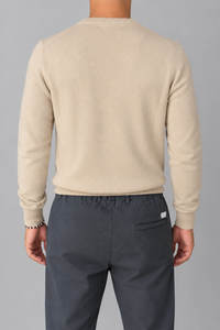 Maglione cashmere GIANNI LUPO - CAMEL GL383S