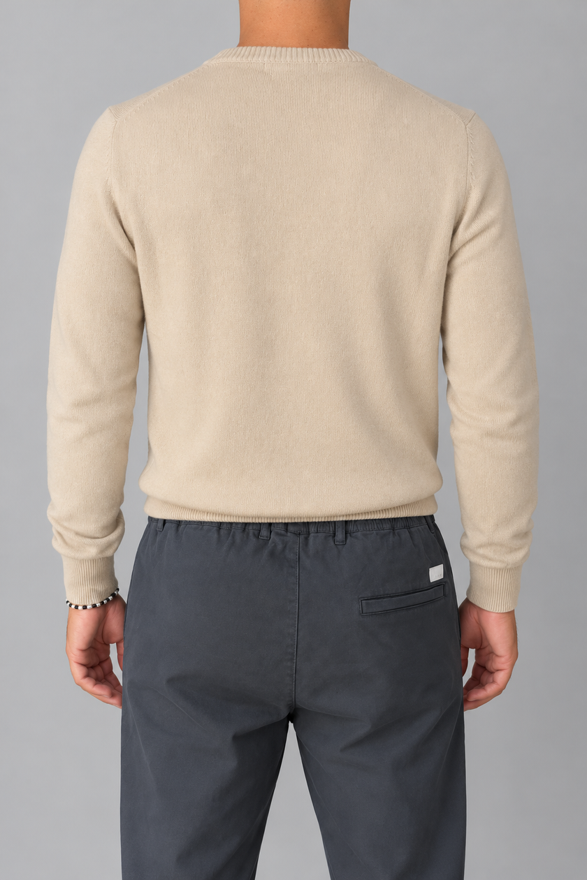 Maglione cashmere GIANNI LUPO - CAMEL GL383S