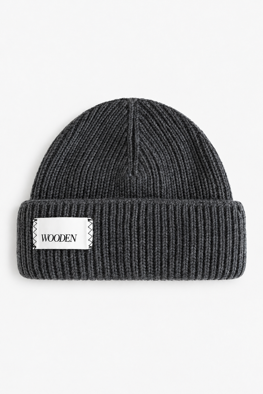 Beanie WOODEN - DOLOMITI ANTRACITE