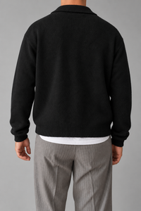 Polo 1/2 zip WOODBIRD - 2636-803 NERO