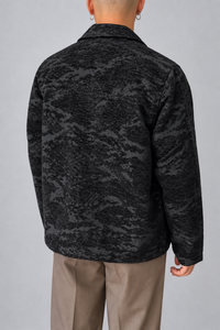 Giacca camicia in ciniglia WOODBIRD - 2636-911 NERO