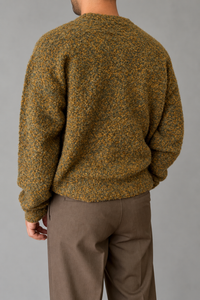 Maglione bouclé WOODBIRD - 2536-808 DARK OLIVE