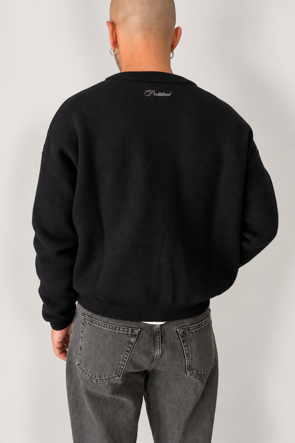 Maglione Initial PROHIBITED - 1180040 NERO