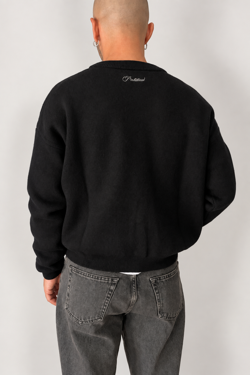 Maglione Initial PROHIBITED - 1180040 NERO
