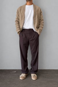 Cardigan granpa SQUAD2 - MA612 BEIGE