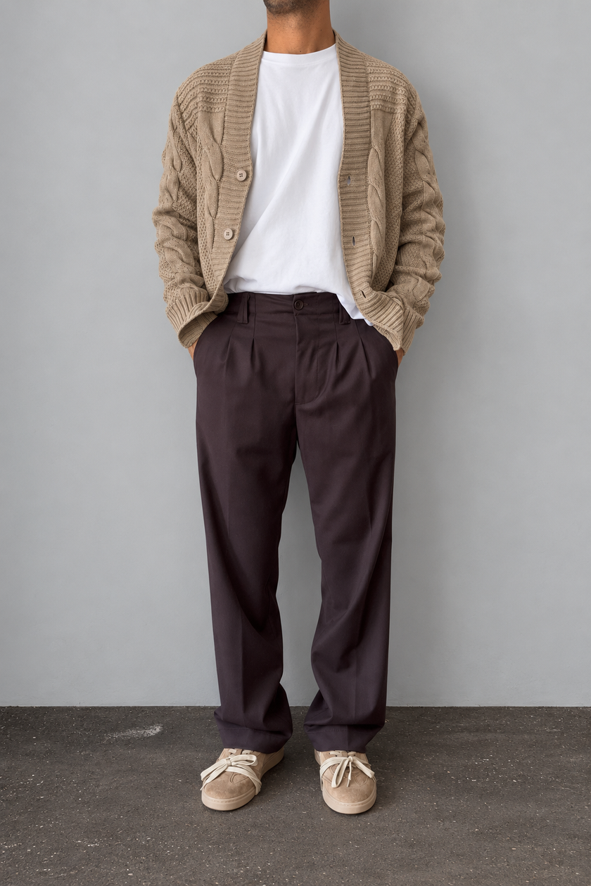 Cardigan granpa SQUAD2 - MA612 BEIGE