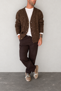 Cardigan Jacquard S001 - KODY82 CIGAR