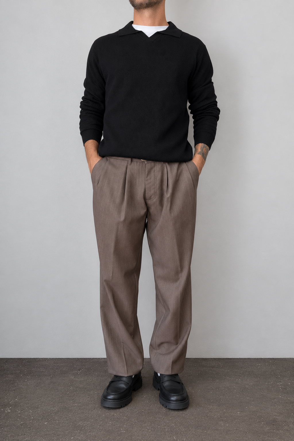 Polo manica lunga HAMAKI-OH - 3242H NERO