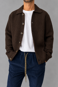 Cardigan costa inglese HAMAKI-OH - 3227H MORO