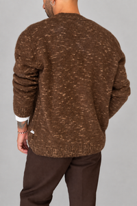 Cardigan Jacquard S001 - KODY82 CIGAR