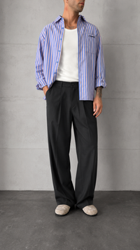 Pantalone palazzo WOODBIRD - 2616-200 BLACK