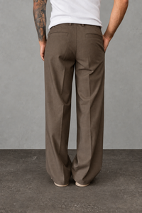 Pantalone palazzo WOODBIRD - 2536-808 BROWN
