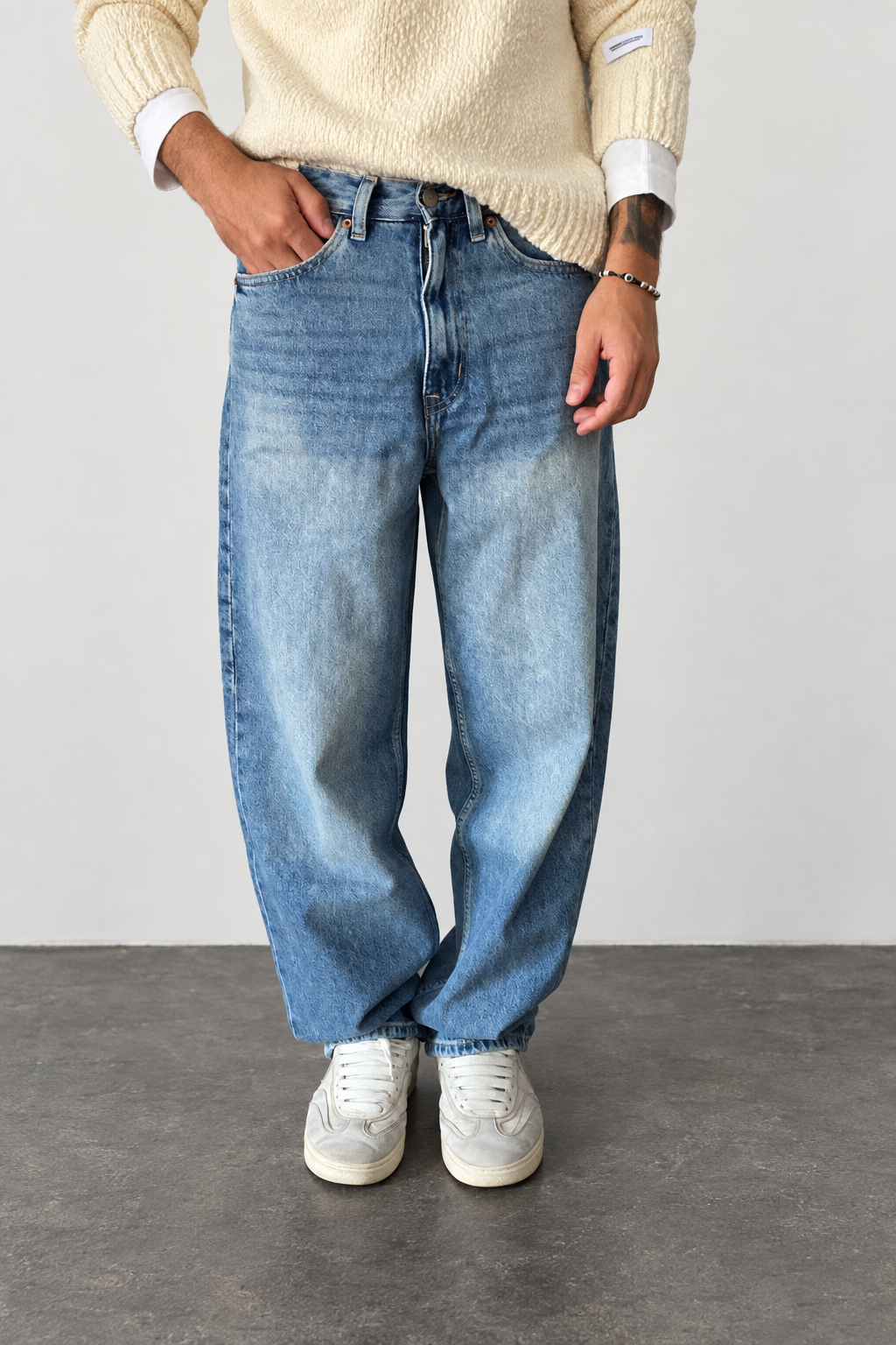 Jeans baloon fit DR DENIM -OMAR-BARREL SKY USED