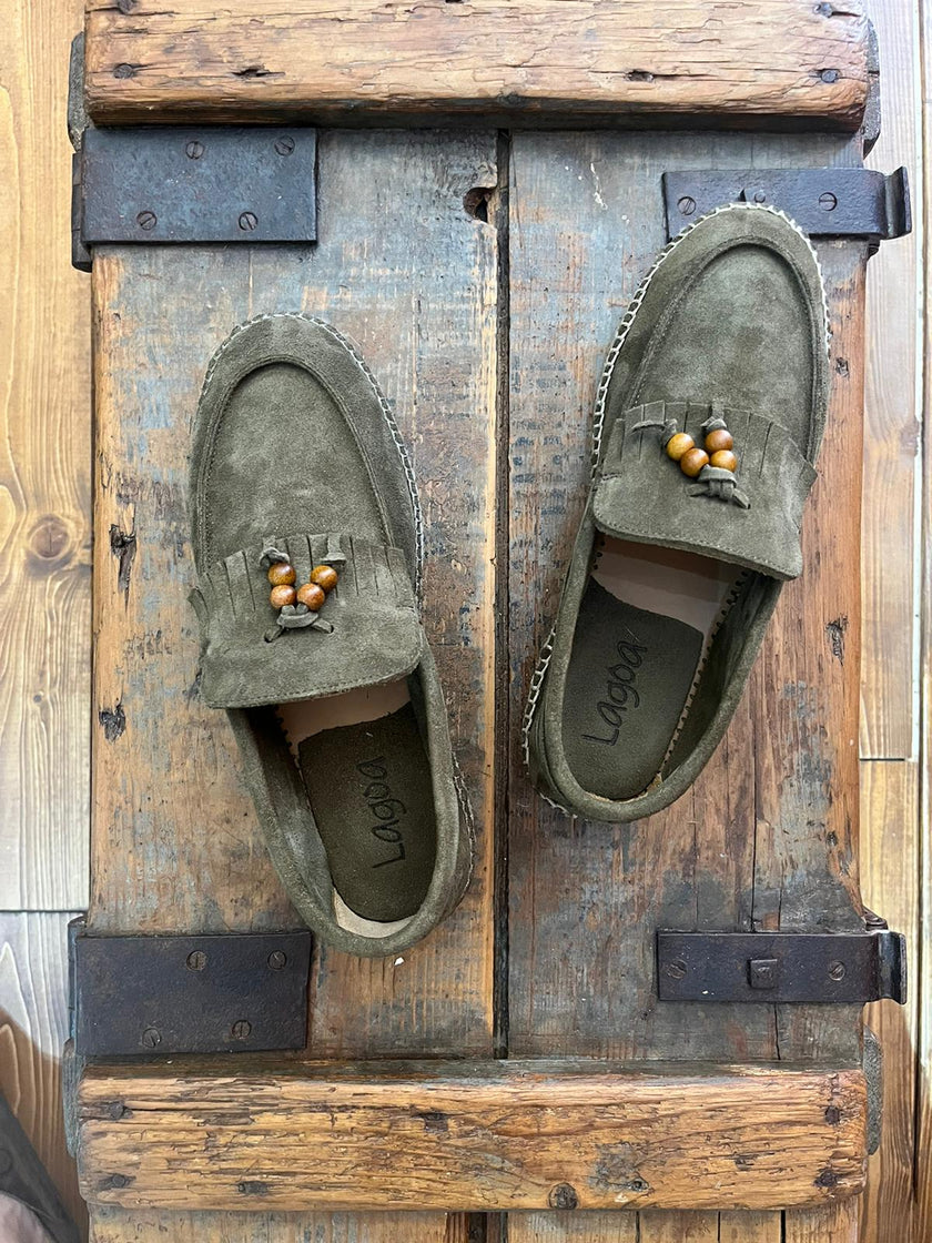 Lagoa Loafer Fringe-Suede-Trebol