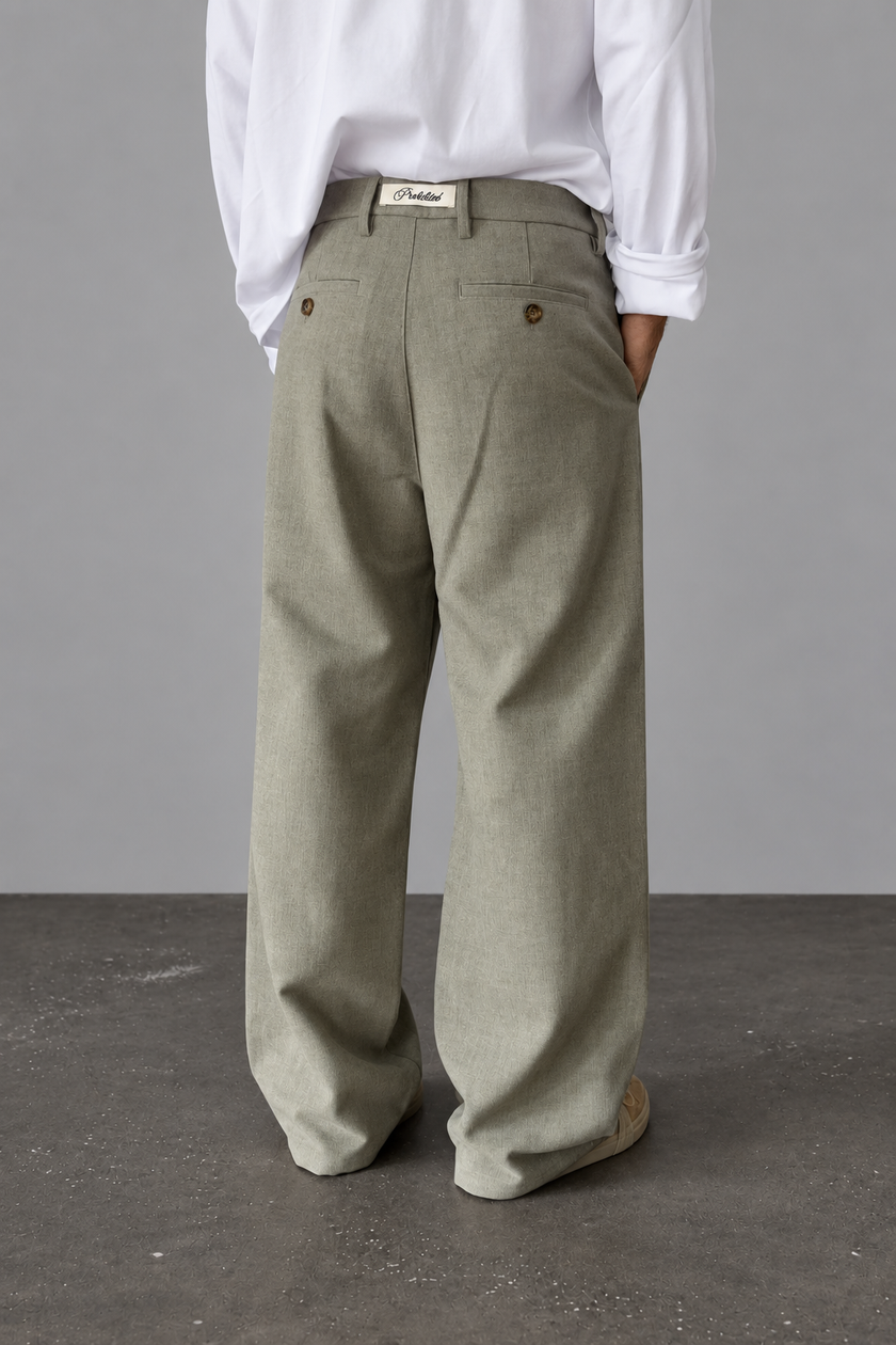 Pantalone palazzo PROHIBITED - 3010188 LIGHT GREY