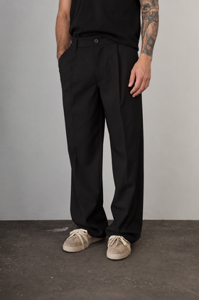Pantalone palazzo WOODBIRD - 2616-200 NERO