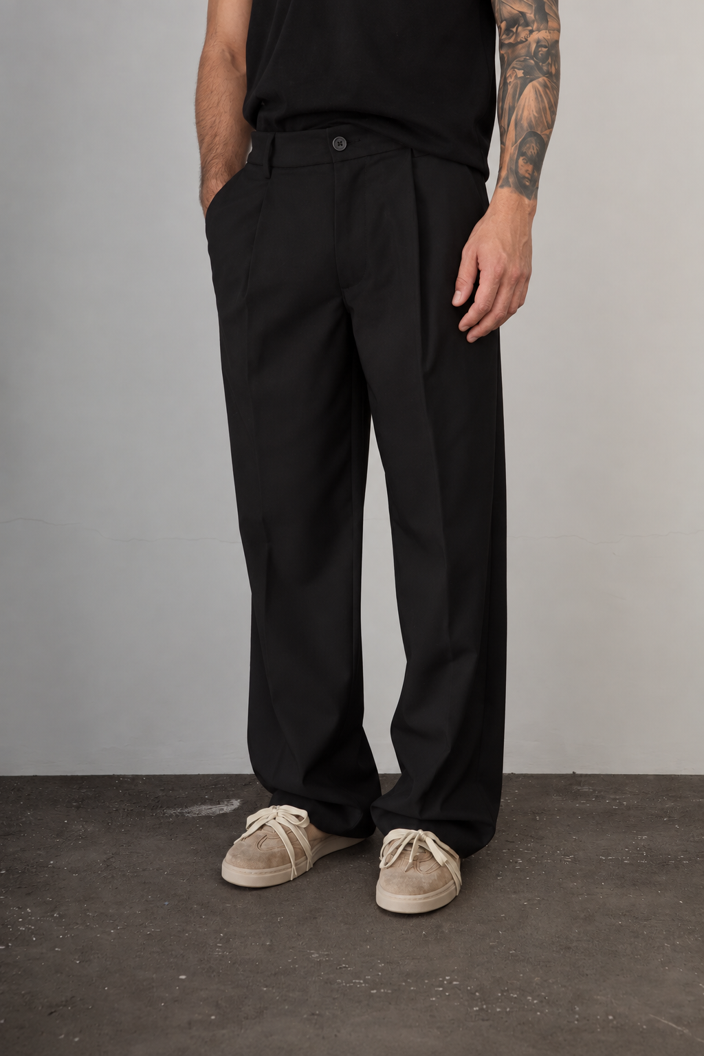 Pantalone palazzo WOODBIRD - 2616-200 NERO