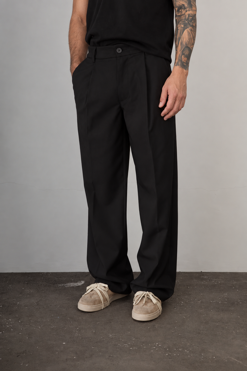 Pantalone palazzo WOODBIRD - 2616-200 NERO