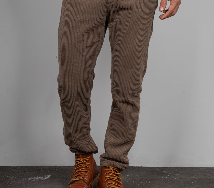 Pantalone in velluto PONT - RV5FAN YELLOWSTONE FANGO