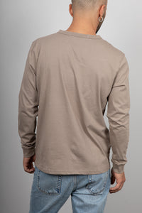 T-shirt serafino manica lunga LANDEK - BEIGE MSL02