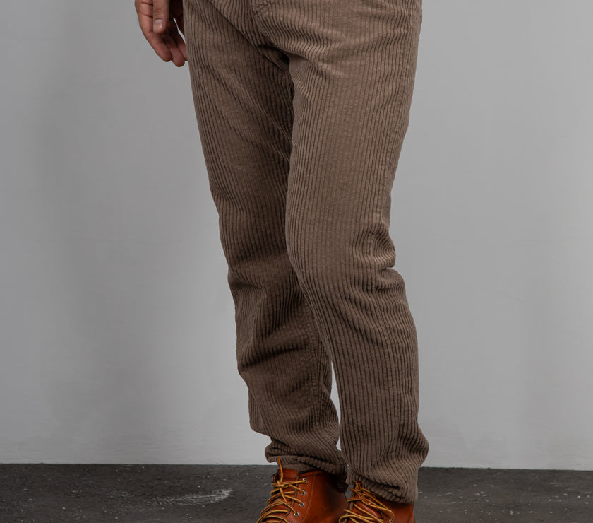 Pantalone in velluto PONT - RV5FAN YELLOWSTONE FANGO