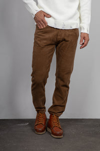 Pantalone in velluto PONT - RV5CAR YELLOWSTONE CARAMELLO