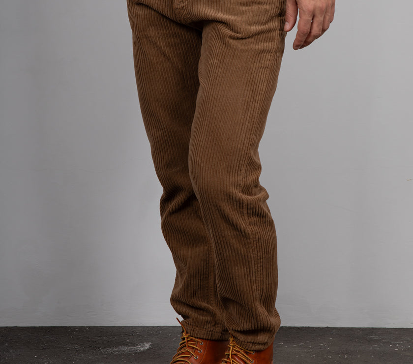 Pantalone in velluto PONT - RV5CAR YELLOWSTONE CARAMELLO