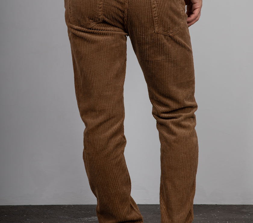 Pantalone in velluto PONT - RV5CAR YELLOWSTONE CARAMELLO