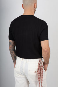 T-shirt traforata GIANNI LUPO - GL35338 NERO