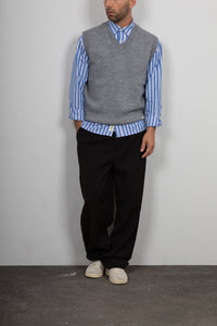 Smanicato in maglia GIANNI LUPO - GRIGIO GL35261