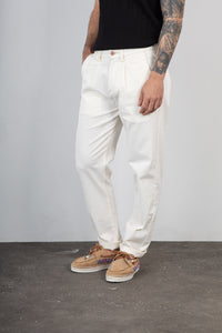 Pantalone seersucker TREZ - PURO 3030S OFFWHITE 210