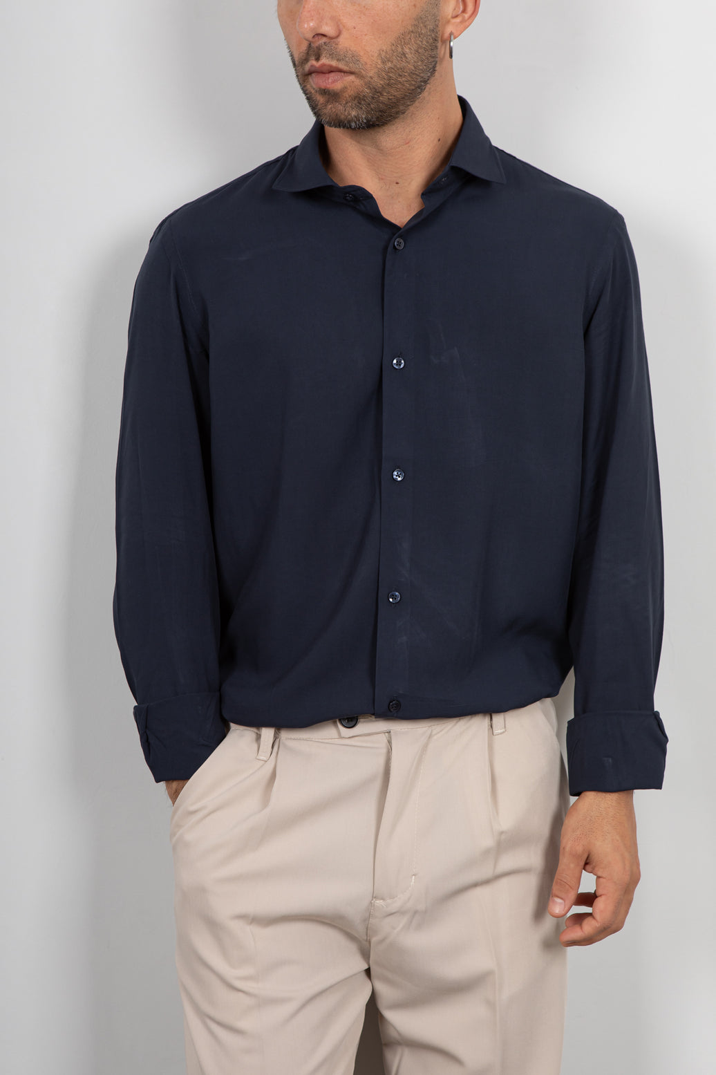 TELAMIRA-VENTURA BLACK shirt 100% VISCOSE 